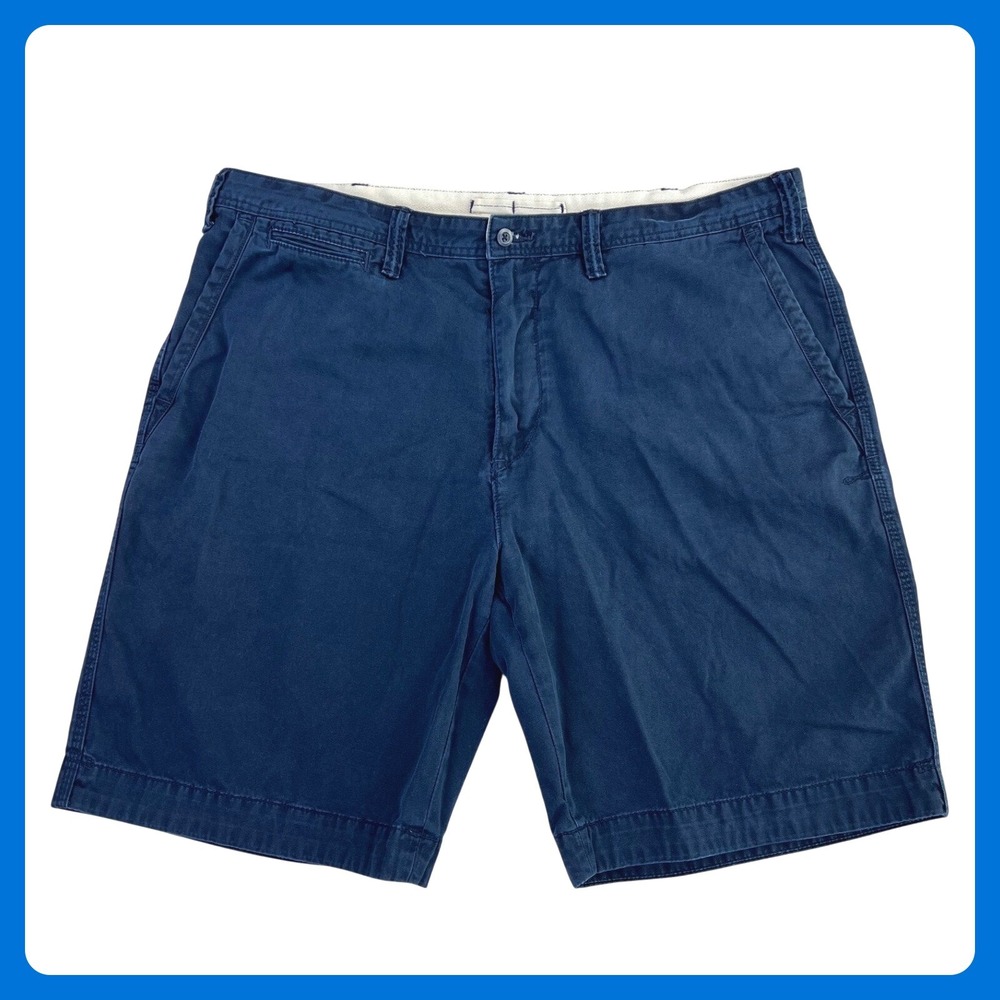 Polo Ralph Lauren Relaxed Fit Chino Shorts Men 42 Blue Cotton Preppy Golfβ 9"